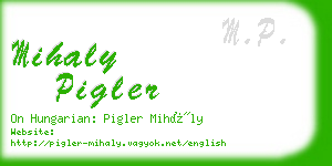 mihaly pigler business card